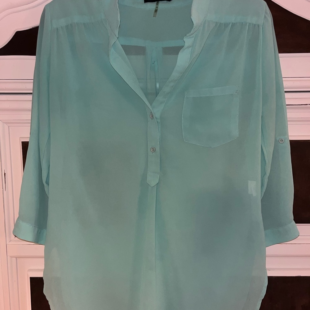 Women's Aqua Blouse